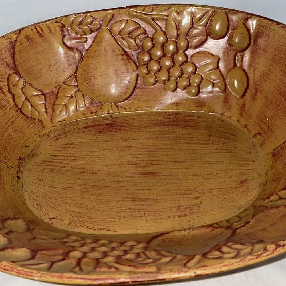 Metal Basket  with fruit decor